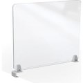 Mooreco MooreCo Clear Acrylic 24"H x 29"W Center Clamp Acrylic Panel 4mm Thick 45263